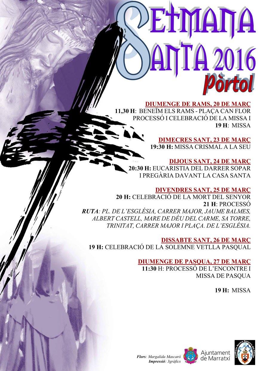 Semana Santa en Portòl 2016 Pòrtol / 
Pórtol